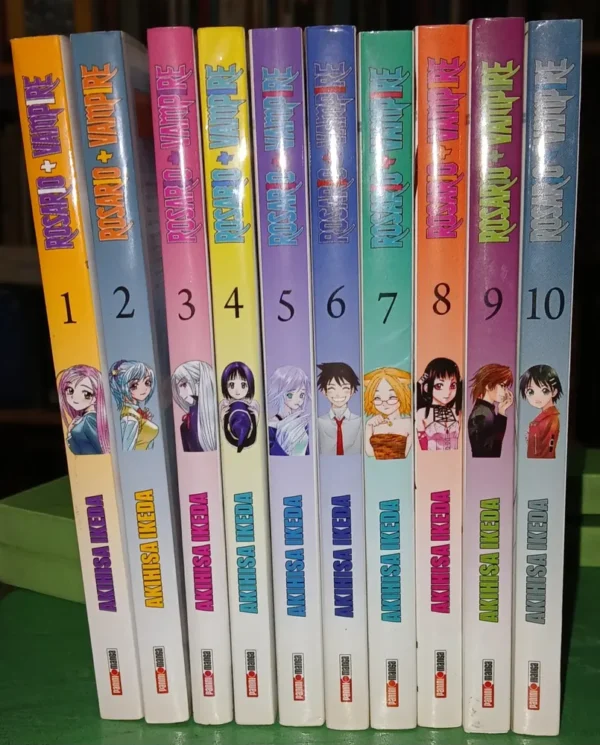 802590-MLA86844466535_062025 Rosario + Vampire - Akihisa Ikeda (lote 10 Números)