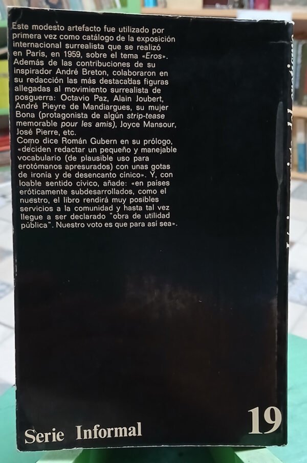 Léxico Sucinto Del Erotismo - André Breton  O. Paz Y Otros