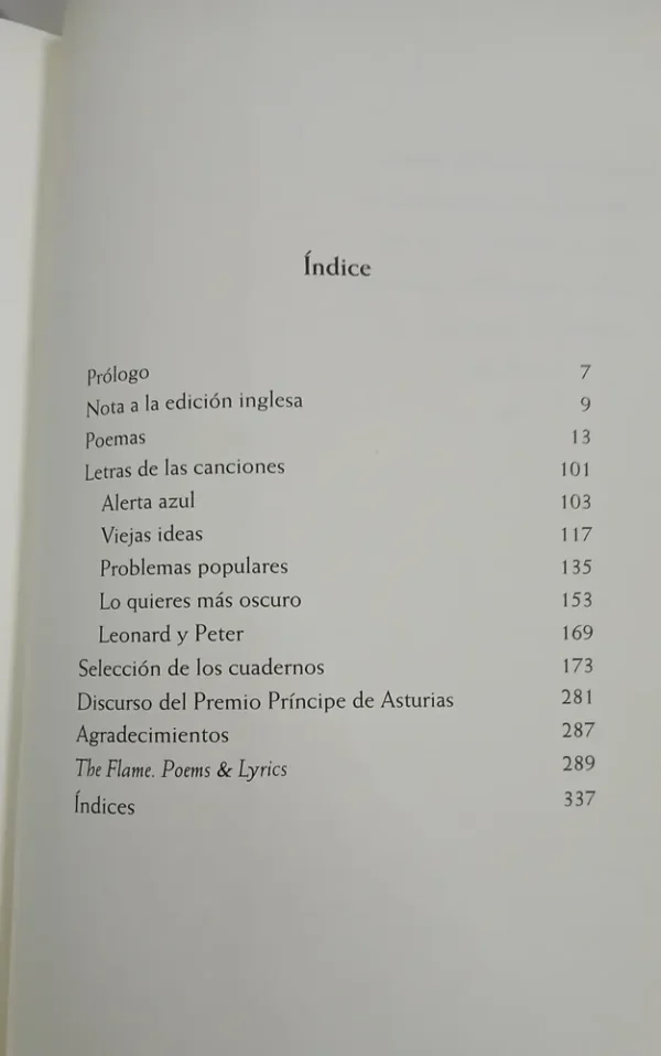 La Llama - Leonard Cohen