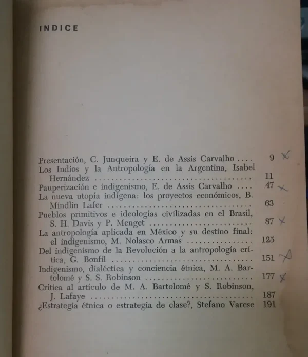 Los Indios Y La Antropología En América Latina - Junqueira