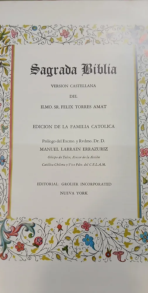 Sagrada Biblia - Edición De Familia Católica - Torres Amat