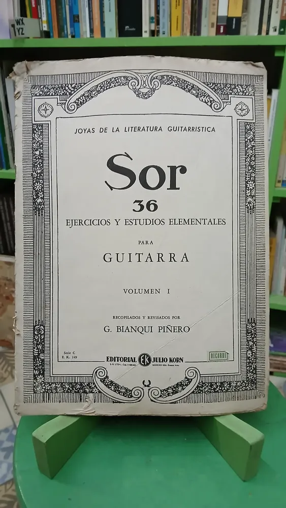Sor 36 Ejercicios Y Estudios Elementales Para Guitarra Vol 1