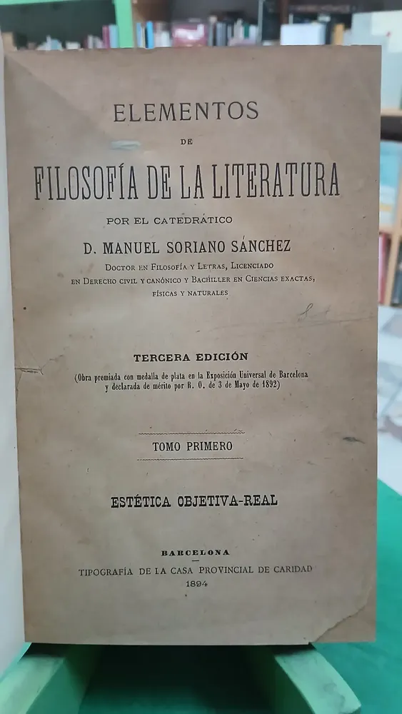 834475-MLA91536549745_092025 Elementos De Filosofía De La Literatura, Soriano Sanchez, M.