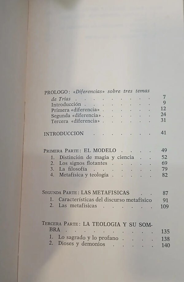 Metodología Del Pensamiento Mágico - Eugenio Trías