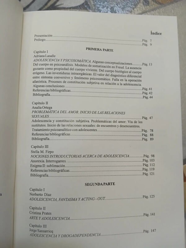 Clínica Psicoanalítica Con Adolescentes - Firpo, Lasalle...
