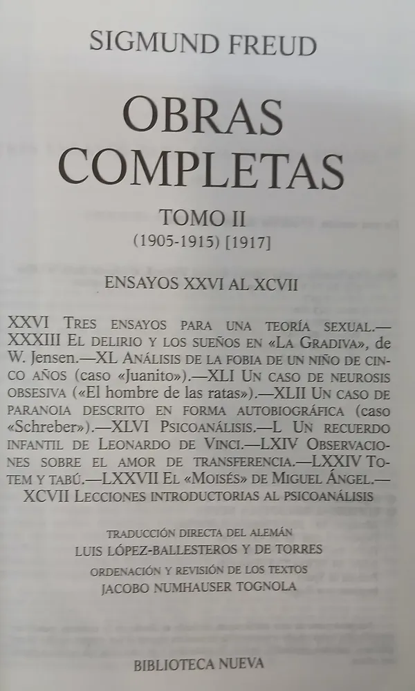 Sigmund Freud T. 1, 2 Y 3 - Obras Completas - Ed. Milenio