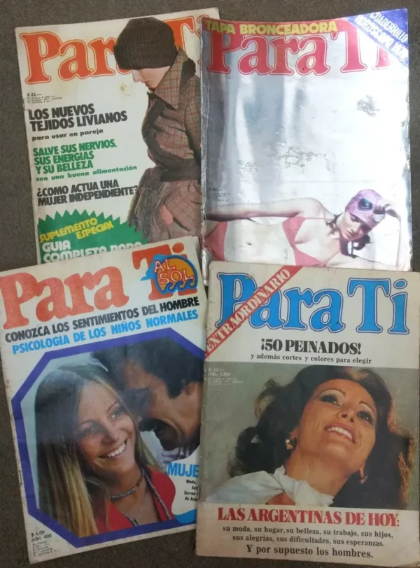 Para Ti Revista Lote 4 Números - 1970