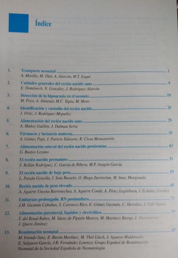Protocolos Diagnóstico-terapéuticos De Neonatología Sen-aep