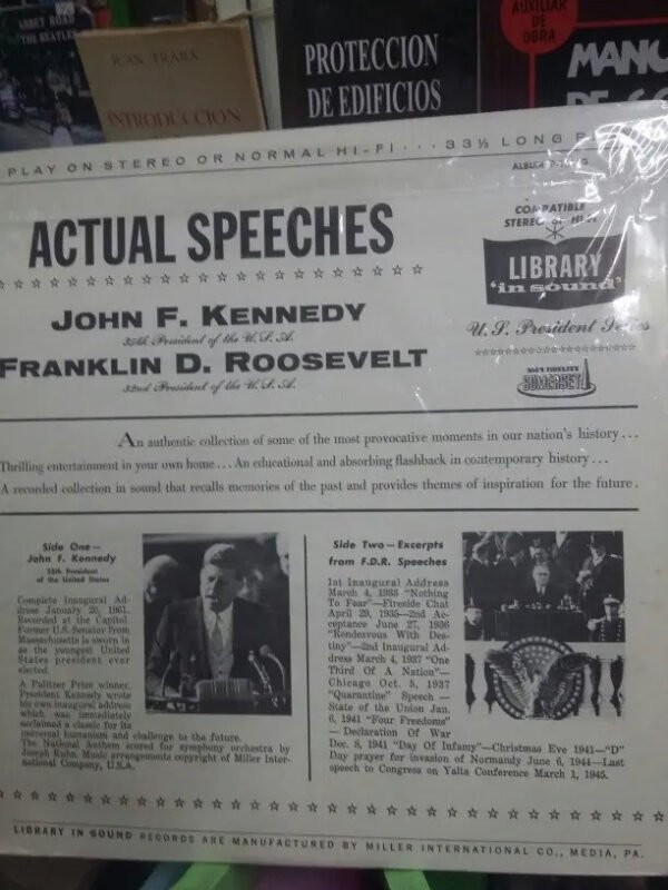 859980-MLA31320343298_072019 United States Presidents' Series; Speeches Kennedy , Vinilo