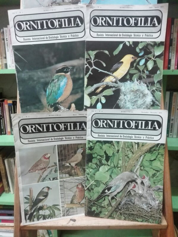 860479-MLA77928515095_072024 Pack 8 Números Revista Ornitofilia - Ornitología - 1970-1972