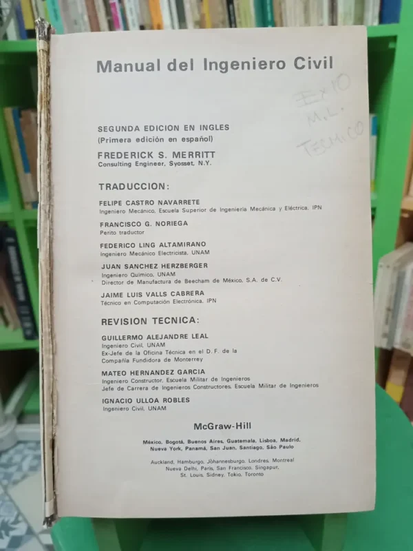 Manual Del Ingeniero Civil Merrit  , Mcgraw Hill