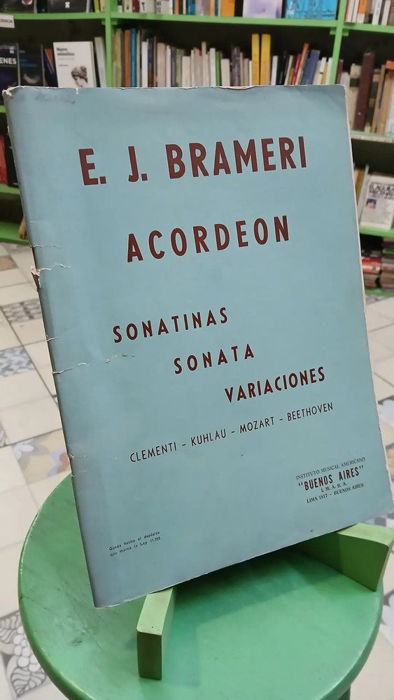 Acordeón Sonatinas Sonata Variaciones Brameri. Mozart Kuhlau