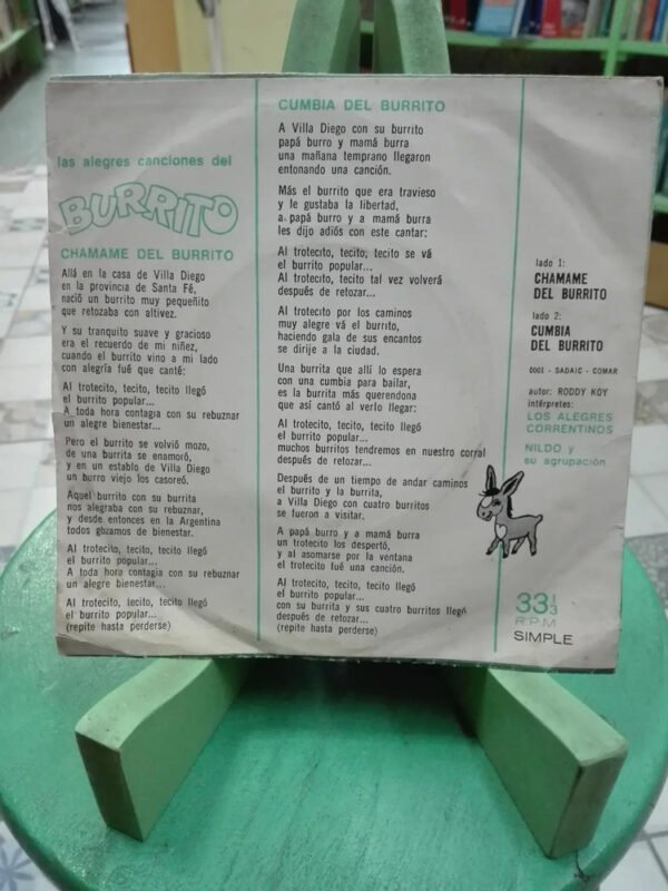 Las Alegres Canciones Del Burrito - Cachamay - Vinilo Simple