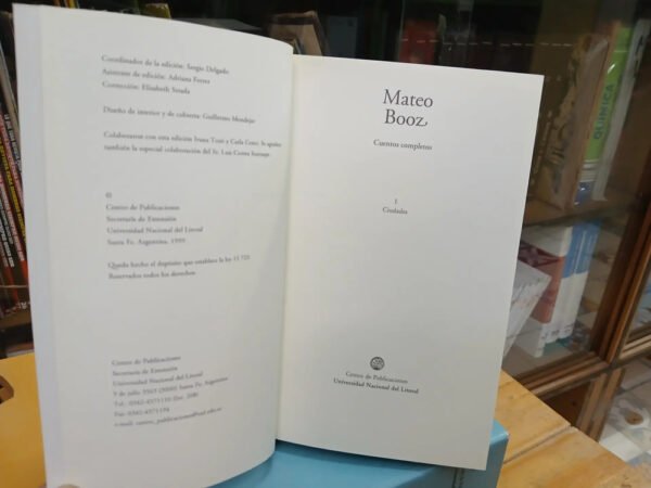 878398-MLA81787212256_012025 Mateo Booz Cuentos Completos 2 Tomos + Caja Univ Del Litoral