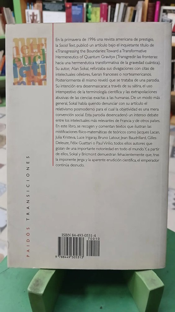 878612-MLA84776078252_052025 Imposturas Intelectuales - Alan Sokal, Jean Bricmont