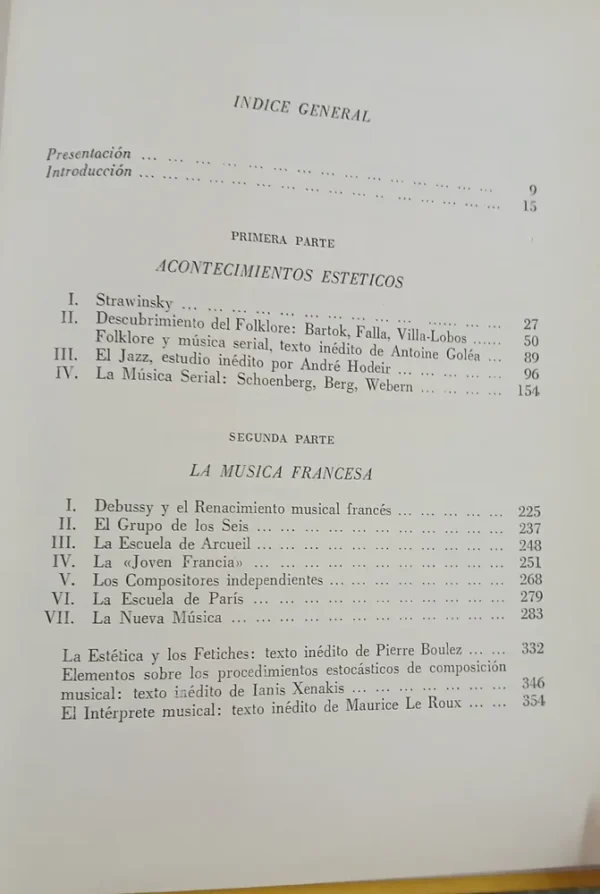 Panorama De La Música Contemporánea - Claude Samuel