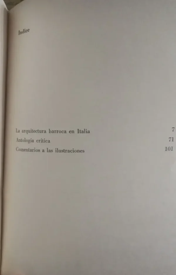 La Arquitectura Barroca En Italia - Giulio Carlo Argan