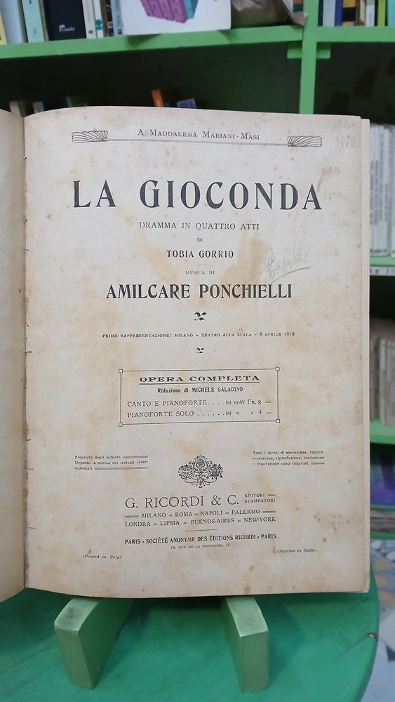 La Gioconda, Opera,  Gorrio - Ponchielli