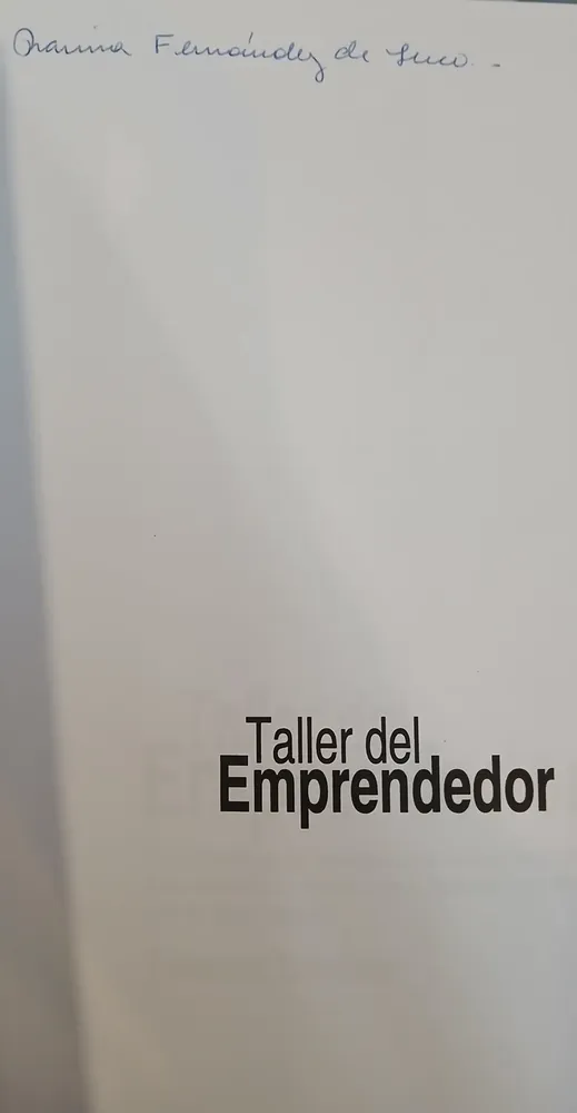 899723-MLA111087964545_042026 Taller Del Emprendedor - Fernando Dolabela