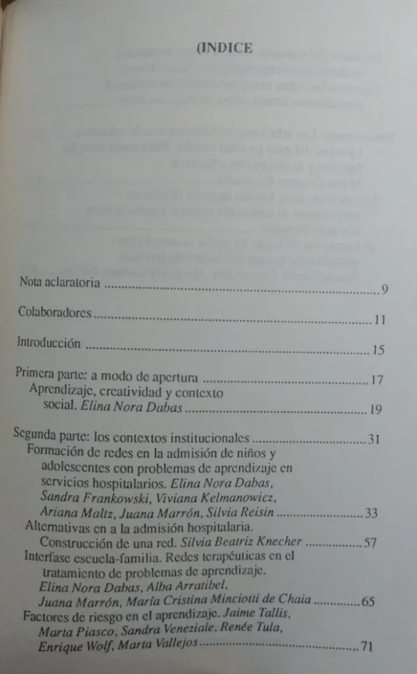 Los Contextos Del Aprendizaje - Elina N. Dabas -