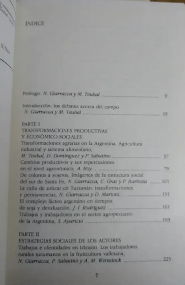 El Campo Argentino En La Encrucijada Giarracca, Teubal Coord