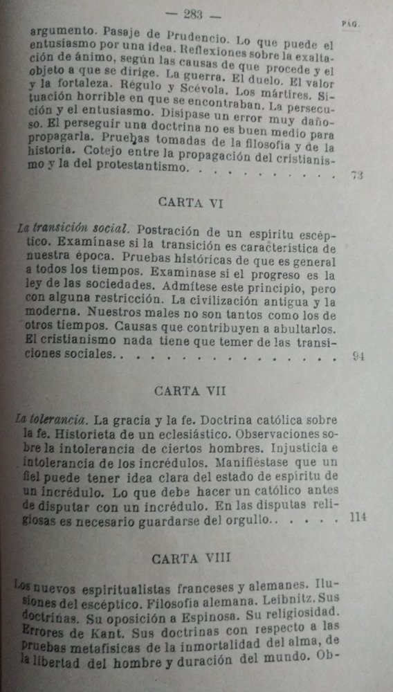 Balmes - Cartas A Un Escéptico -