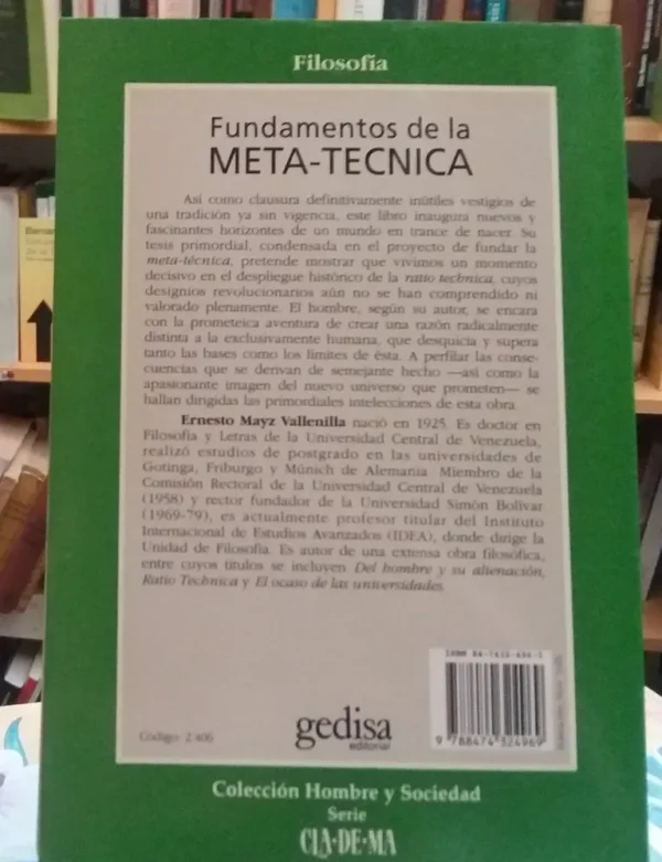 923553-MLA44847432818_022021 Fundamentos De La Meta-técnica - Ernesto Mayz Vallenilla