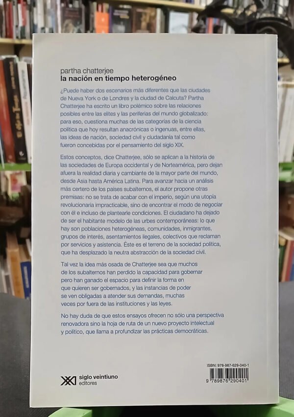 La Nación En El Tiempo Heterogéneo - Partha Chatterjee