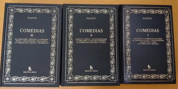Plauto - Comedias T. 1, 2 Y 3 - Ed. Gredos