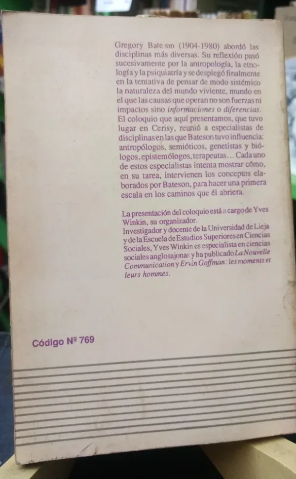 932021-MLA75122070522_032024 Bateson: Primer Inventario De Una Herencia - Cerisy