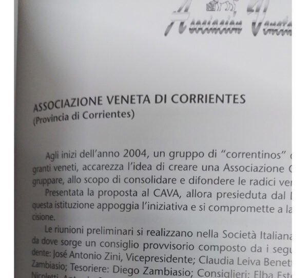 Cava - Comitato Delle Associazioni Venete Dell' Argentina