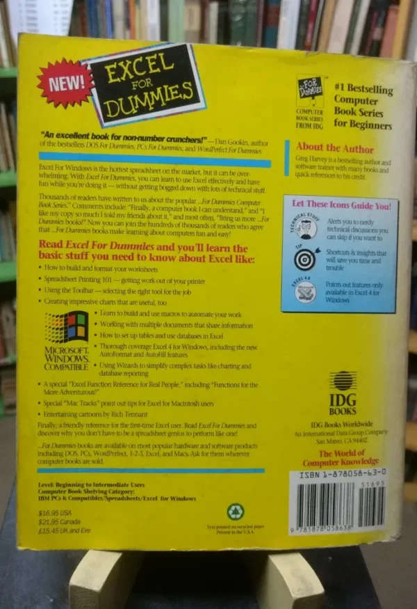 940983-MLA69497759700_052023 Excel For Dummies - Greg Harvey