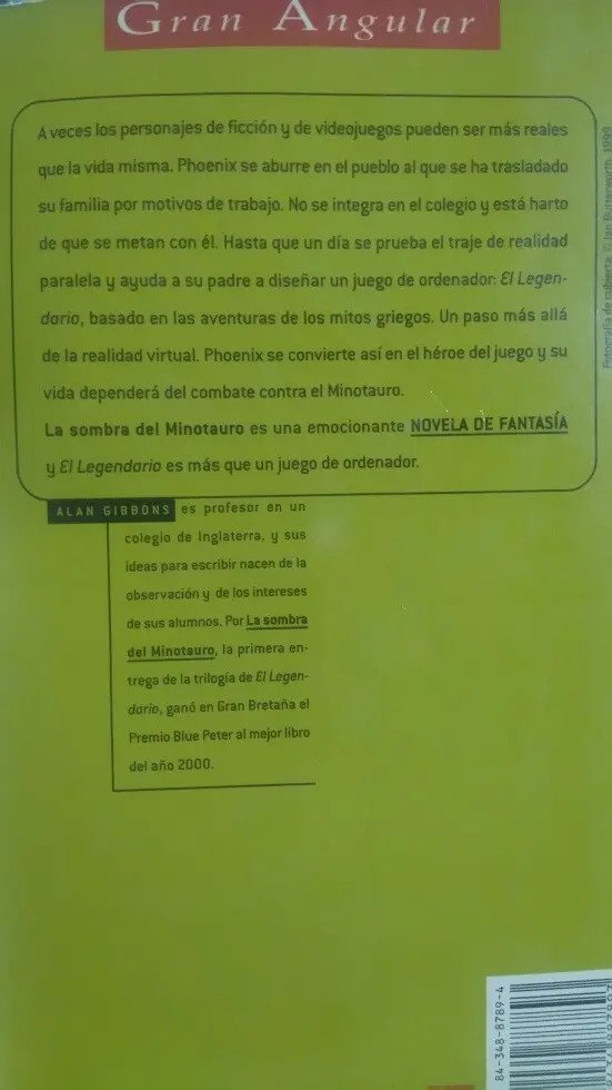 947717-MLA30844932860_052019 La Sombra Del Minotauro, Alan Gibbons