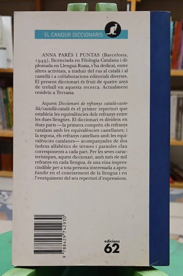 948324-MLA110666935661_042026 Diccionari De Refranys Catalá/castellá - Anna Parés I Puntas