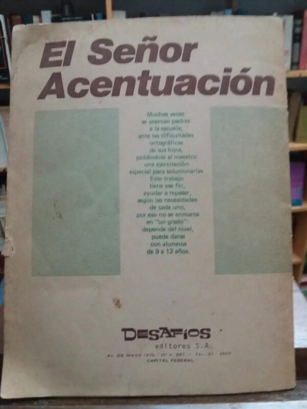 El Señor Acentuación - Nelli Susana Calame-