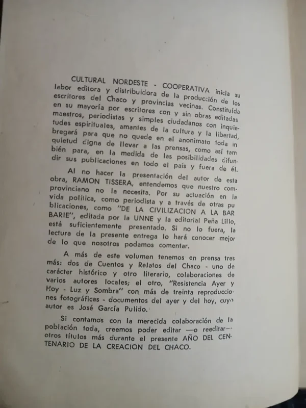 952495-MLA83358785836_042025 Chaco Gualamba - Historia De Un Hombre - Ramón Tissera