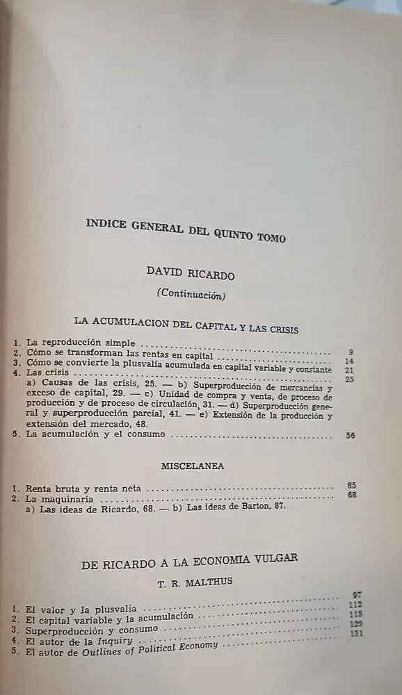 Historia Crítica De La Teoría De La Plusvalía T 1 Y 2 - Marx