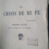 La Crisis De Mi Fe - Pacífico Otero, José