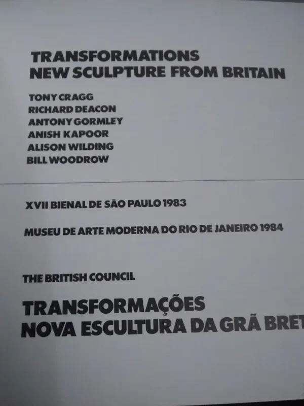 956573-MLA43692672826_102020 Transformations New Sculpture From Britain - Cragg, Deacon..