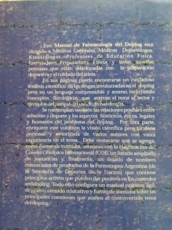 Manual De Farmacología Del Doping- M. Milano Y G. Menéndez