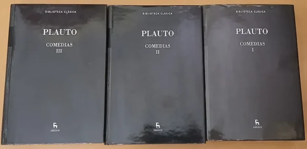Plauto - Comedias T. 1, 2 Y 3 - Ed. Gredos