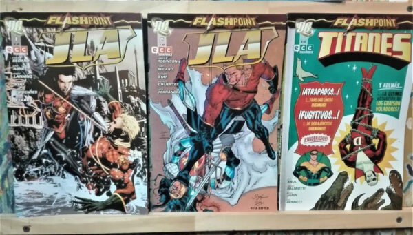 984857-MLA71674926889_092023 Lote 5 Revistas Flashpoint - Superman Jla Titanes - Dc Ecc