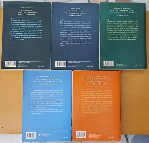 Los Héroes Del Olimpo - V. 1 Al 5 - Rick Riordan