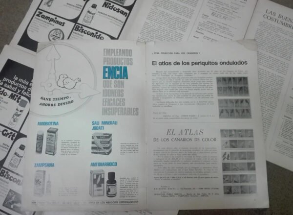 992042-MLA77708432966_072024 Pack 8 Números Revista Ornitofilia - Ornitología - 1970-1972