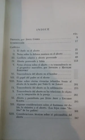 Aborto Estudio Psicoanalítico - Julio Aray