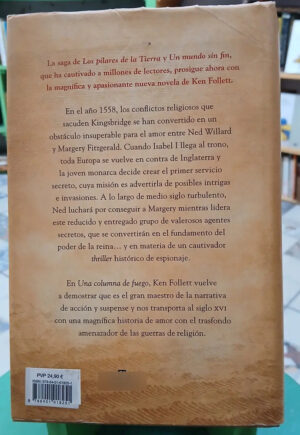 Una Columna De Fuego, Los Pilares De La Tierra.  Ken Follett