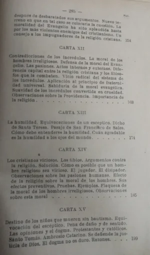 Balmes - Cartas A Un Escéptico -