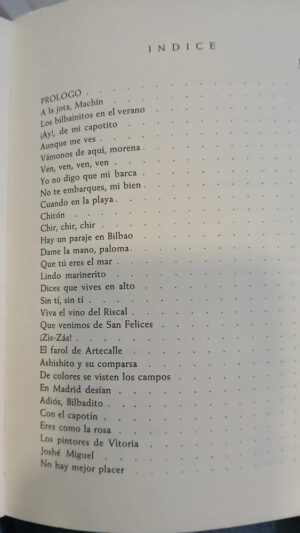 Canciones Populares Bilbainas - Recopilado J. De Orúe Matia