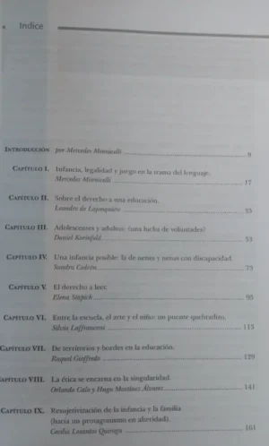 Infancia, Legalidad Y Juego En La Trama Del.. - M Minnicelli