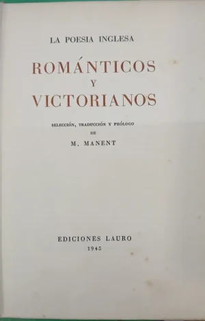 631407-MLA103754117337_012026 La Poesía Inglesa Tomos 1, 2 Y 3 - M. Manent